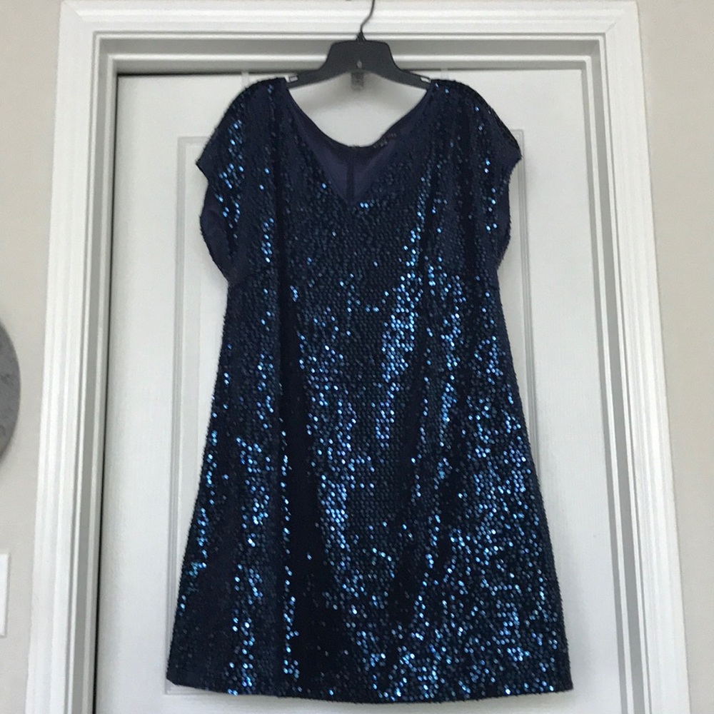 2X Mynt 1792 navy blue sequin dress